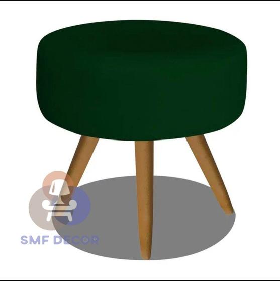 Imagem de Puff Redondo/Descanso para os pés com  Pézinho Palito  SMF Decor
