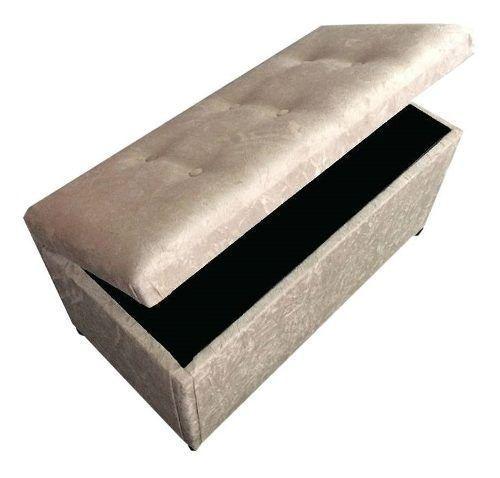 Puff Retangular Baú Suede 90 x 40 x 45 cm Menor preço em Puff Retangular Baú Suede 90 x 40 x 45 cm