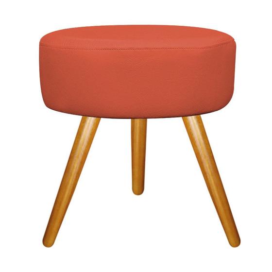 Imagem de Puff Sofia Palito Mel Suede Terracota - ADJ Decor
