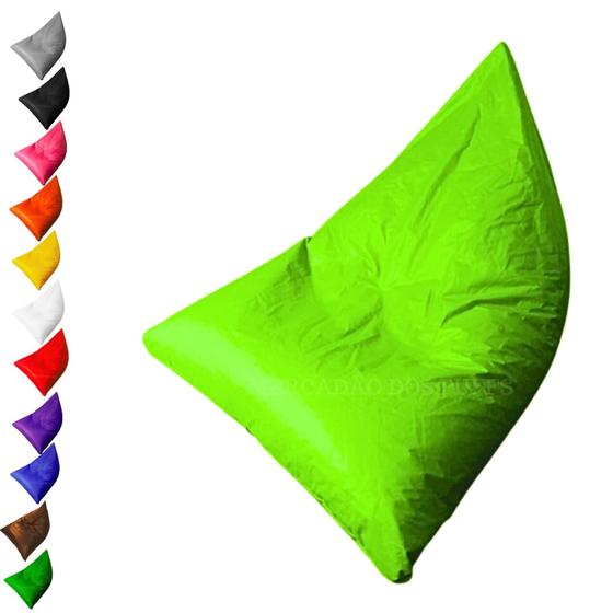 Imagem de Puff Triangular Almofadão Cheio Gigante Para Eventos Escritório Com Enchimento Casa