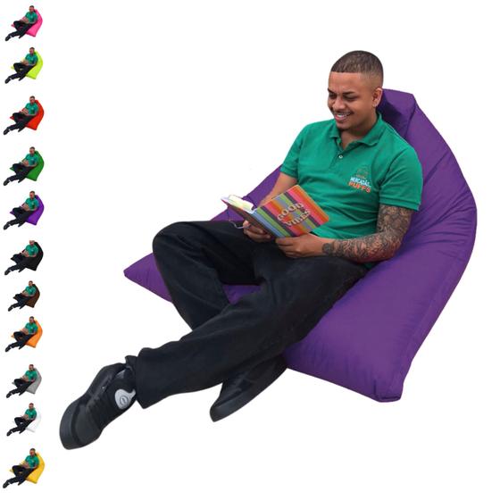 Imagem de Puff Triangular Cheio Gigante Para Eventos Descanso Material Sintético Com Enchimento