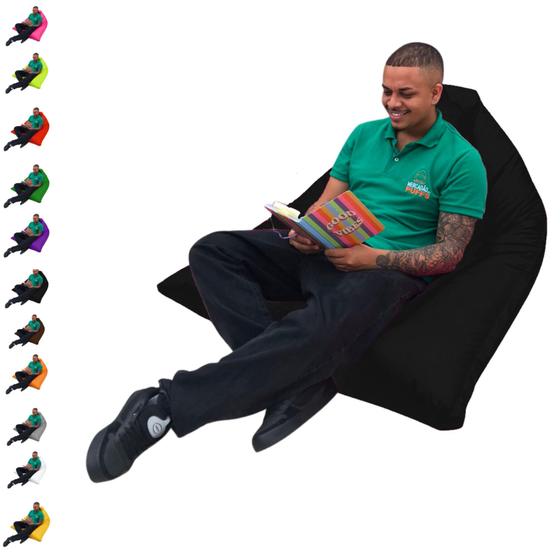 Imagem de Puff Triangular Cheio Gigante Para Eventos Descanso Material Sintético Com Enchimento