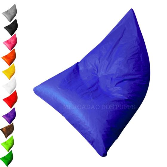 Imagem de Puff Triangular Com Enchimento Cheio Gigante Almofadão Para Eventos Descanso
