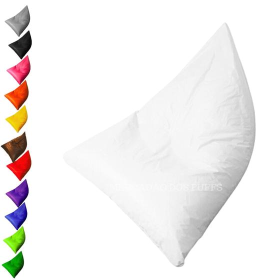 Imagem de Puff Triangular Com Enchimento Cheio Gigante Almofadão Para Eventos Descanso