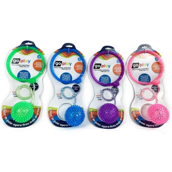 Imagem de Pula Corda Giratório com Luz de Led Go Play Spin Ball Cor Sortida Multikids BR1207
