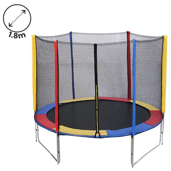 Pula Pula Infantil 1,8m Cama Elástica C/ Fechamento Zíper Menor preço em Pula Pula Infantil 1,8m Cama Elástica C/ Fechamento Zíper