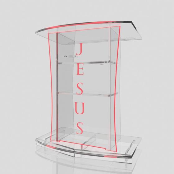 Imagem de Púlpito Bonito Resistente com Led, Gravação Igreja e Empresas