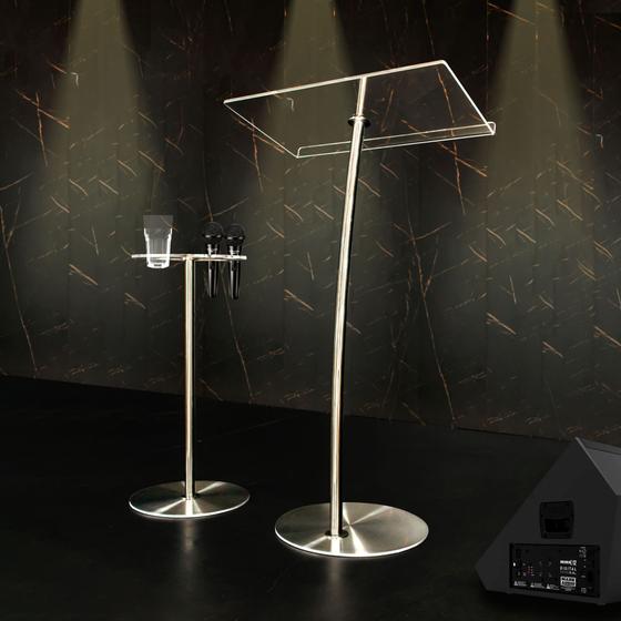 Púlpito e Mesa Hillsong Slim base em Aço Inox e Porta biblia em Acrílico Menor preço em Púlpito e Mesa Hillsong Slim base em Aço Inox e Porta biblia em Acrílico