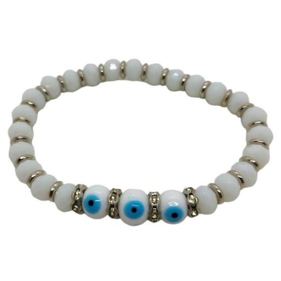 Imagem de Pulseira 3 Olhos Gregos Contra Inveja - Escolha A Cor
