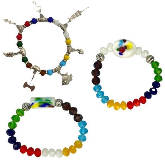 Imagem de Pulseira 7 Sete Linhas Umbanda E Candomblé - Escolha A Cor