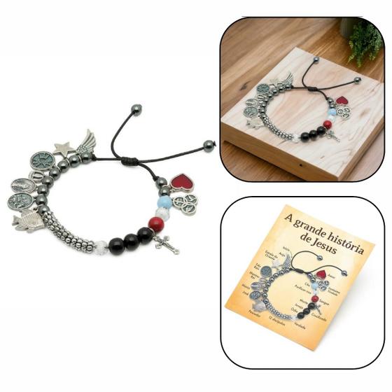 Imagem de Pulseira A Grande História De Jesus Com Folheto