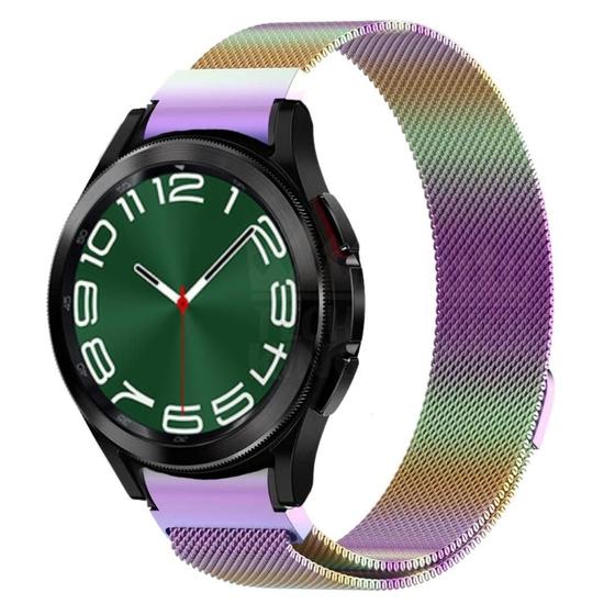 Imagem de Pulseira Aço Fecho Magnético Para Galaxy Watch6 Classic 47Mm