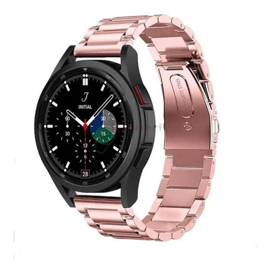 Imagem de Pulseira Aço Para Smartwatch Galaxy Watch 4/ Galaxy Watch4 Classic - Pink Rose