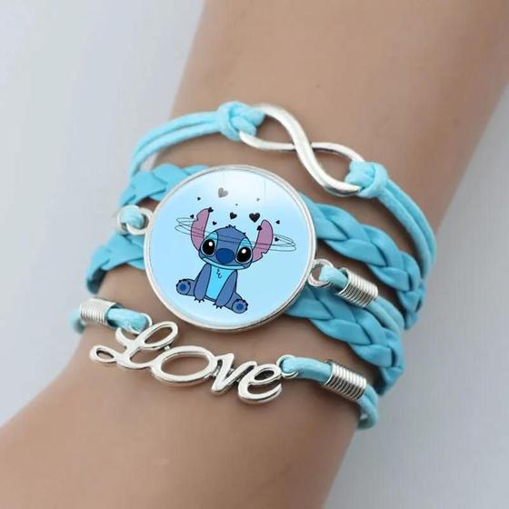 Imagem de Pulseira Acrílica Transparente Lilo & Stitch - Para Meninas