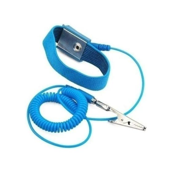 Imagem de Pulseira Antiestática Com Cabo Aterramento Jacaré
