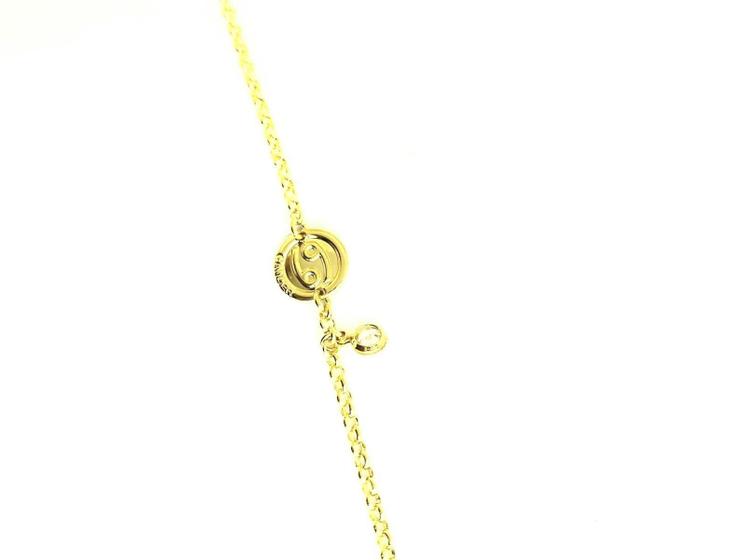 Imagem de Pulseira Belca Signo Cancer Com Pingente, No Banho De Ouro