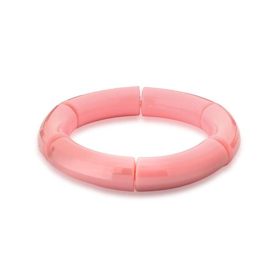 Imagem de Pulseira Bijuteria com acrílico na cor Rosa