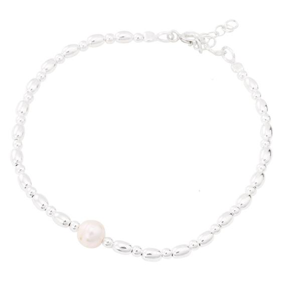 Imagem de Pulseira Bolinha com Pérola Barroca