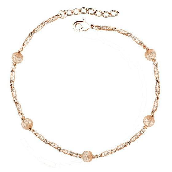 Imagem de Pulseira bolinha e canutilhos diamantada 16cm