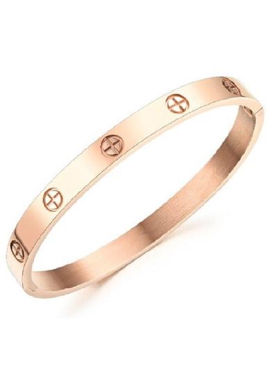 Imagem de Pulseira Bracelete Feminino Rosê Gold Vanglore 1252 Aço Inoxidável Banhado A Ouro E Garantia 12 meses