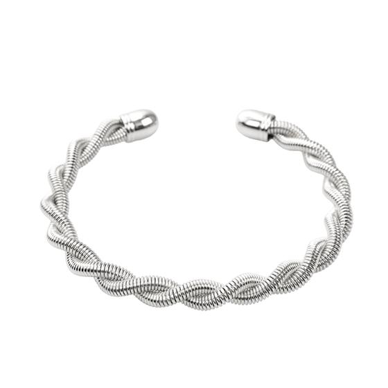 Imagem de Pulseira Bracelete Fino Com Textura Espiral