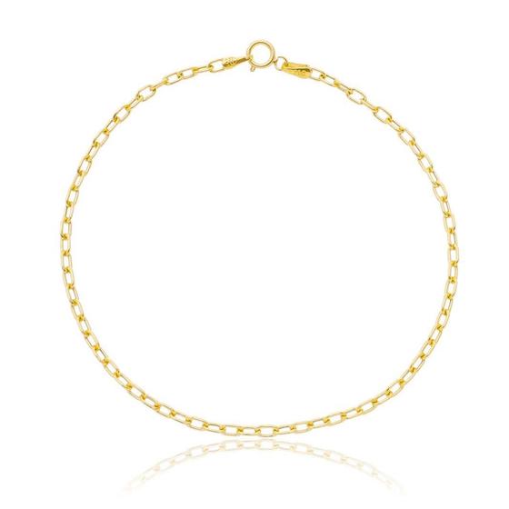 Imagem de Pulseira Cadeado Premium Unissex Ouro 18k 750