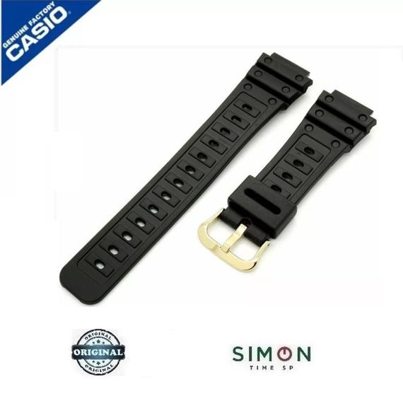 Imagem de Pulseira Casio G-Shock DW-5600C série Ouro com Fundo de Rosca Original 70360128 com NF