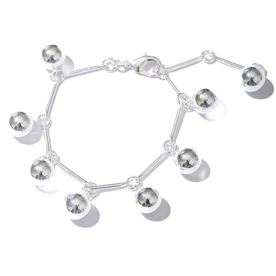 Imagem de Pulseira charme com 8 bolas