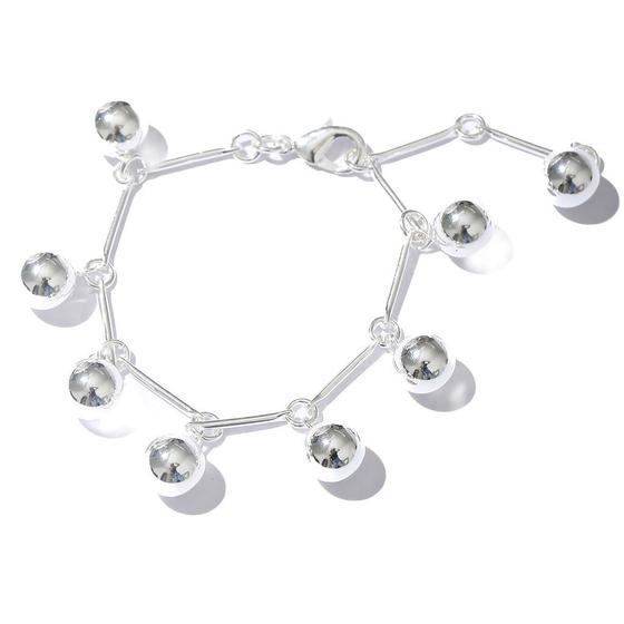 Imagem de Pulseira charme com 8 bolinhas