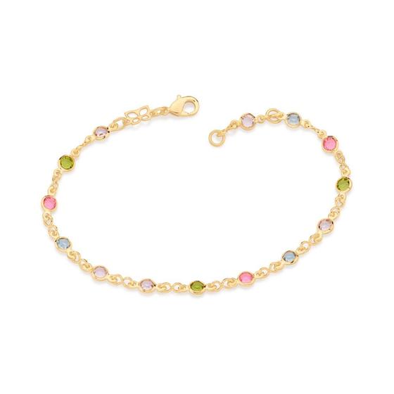 Imagem de Pulseira colorida feminina rommanel 19 cm 550667