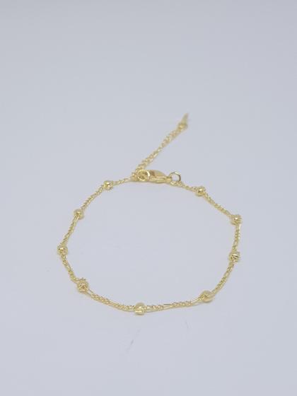 Imagem de Pulseira com bolinhas banhado a Ouro Lanna