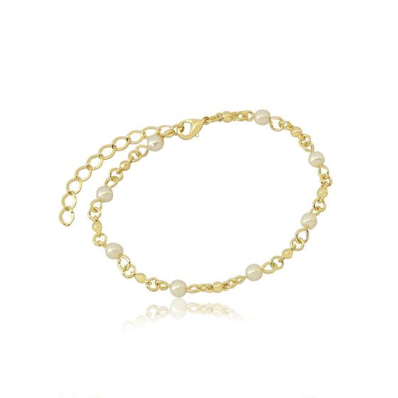 Imagem de Pulseira Com Bolinhas Em Pérolas