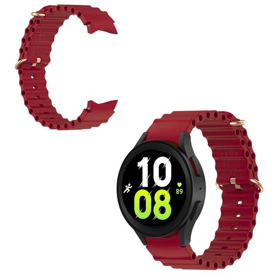 Imagem de Pulseira Com Encaixe Curvo ondulada Para Galaxy Watch 5 44mm