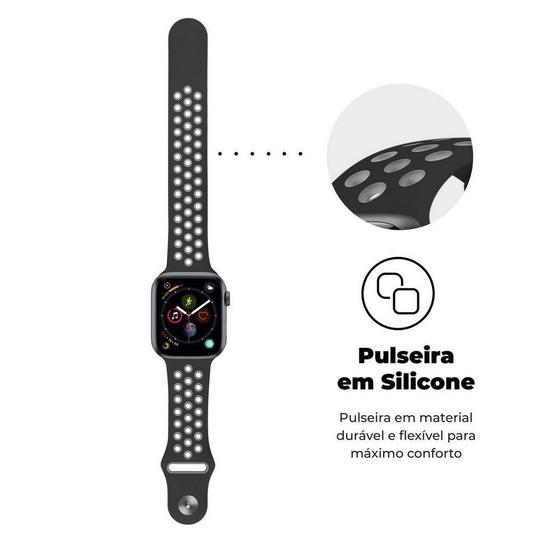 Pulseira Compatível com Apple Watch 38 / 40 / 41MM - Armor Running - Preto - Gshield Menor preço em Pulseira Compatível com Apple Watch 38 / 40 / 41MM - Armor Running - Preto - Gshield