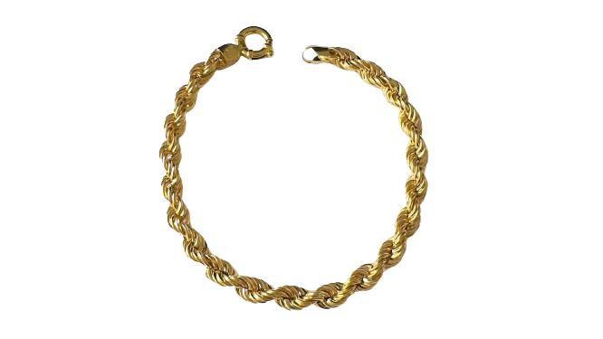 Imagem de Pulseira Cordão Baiano Ouro 18k Ishizaki - 8.33 II