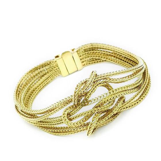 Imagem de Pulseira Cordoba Enlaces Banho Ouro 18k 833