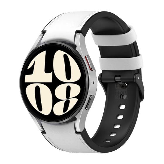 Imagem de Pulseira Coro Artificial Com Silicone Para Watch6 40mm R930