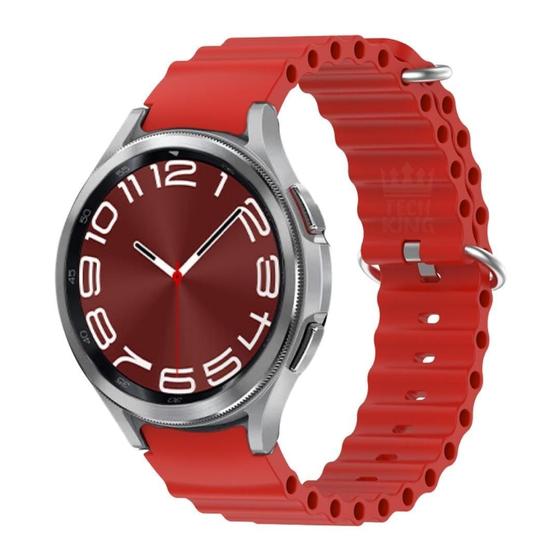 Imagem de Pulseira Correa De Silicone Ondulada Para Watch6 Classic 43