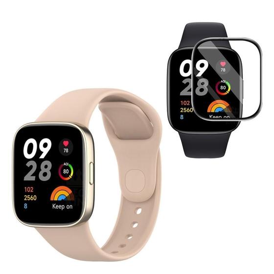 Imagem de Pulseira Correa De Silicone + Película Para Redmi Watch 3