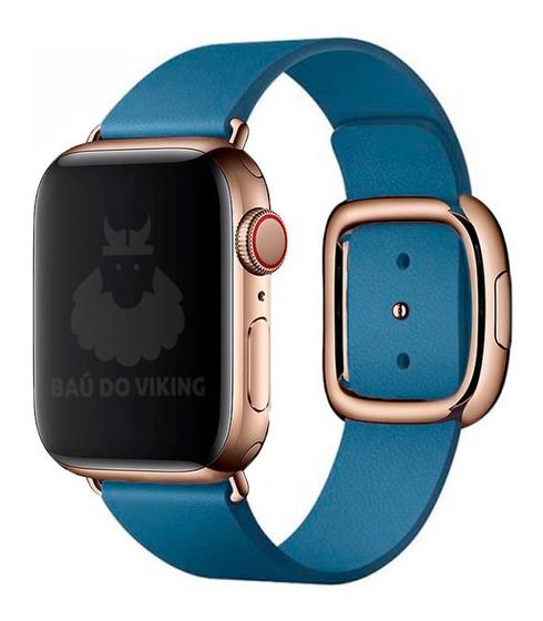 Imagem de Pulseira Couro Para Apple Watch 42mm 38mm 40mm Fecho Moderno