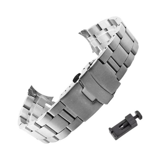 Imagem de Pulseira de Aço Inoxidável 22mm para Relógio Casio Duro MDV-107-1A/MDV-106 Marlin