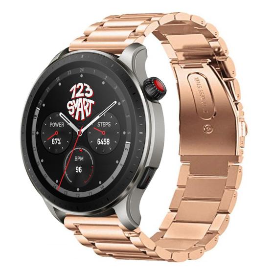 Imagem de Pulseira de Aço Inoxidável Compativel com GTR 4 A2166 / GTR3 A1971 / GTR 3 Pro A2040 / GTR 2 A1952