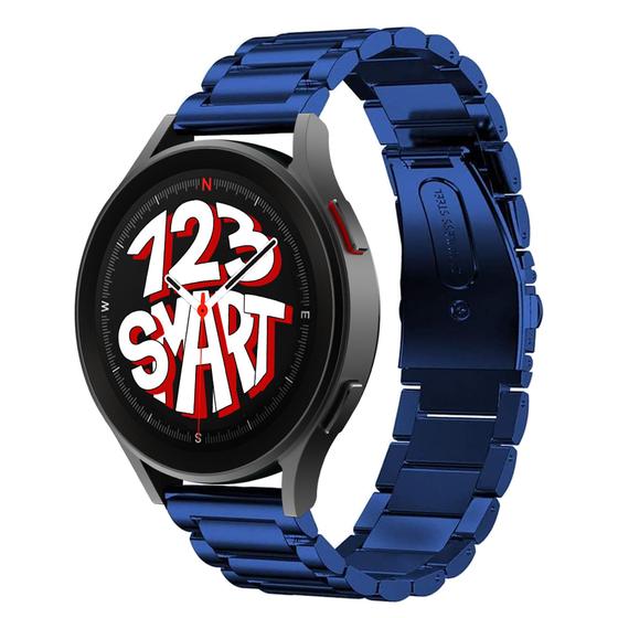 Imagem de Pulseira de Aço Inoxidável para Galaxy Watch 5 Watch5 Pro 40mm 44mm 45mm - Azul