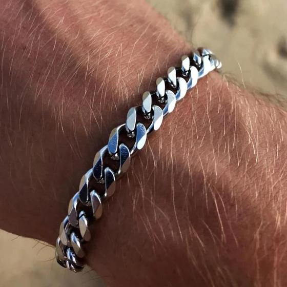 Imagem de Pulseira De Corrente Cubana De Aço Inoxidável Para Homens E Mulheres 3/5/7mm Clássico Presente De