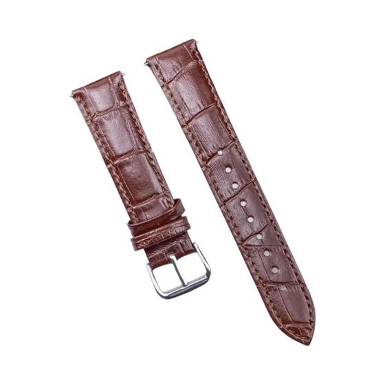 Imagem de Pulseira de Couro Genuíno de Alta Qualidade (12-24mm) com Fivela de Pino