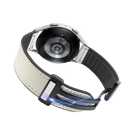 Imagem de Pulseira De Fivela Magnética De Couro De 22 Mm Para Samsung Galaxy Watch 46 Mm Gear S3 Huawei Garmin