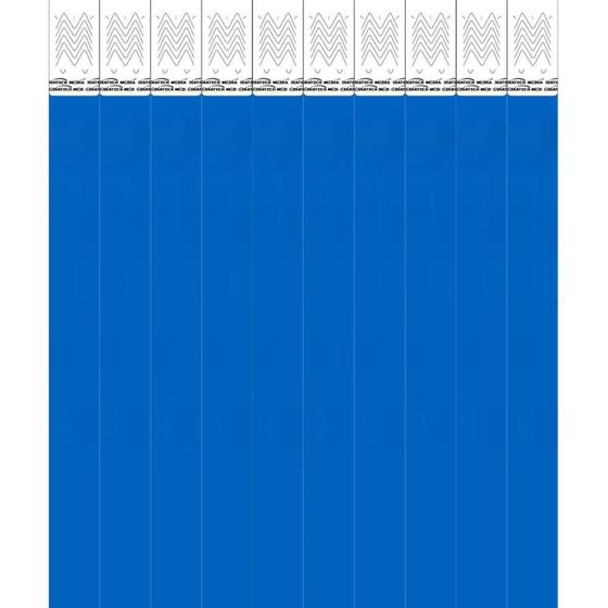 Imagem de Pulseira de Identificação MED Azul Pacote com 100 Peças