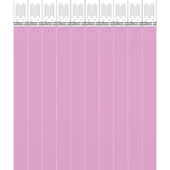 Imagem de Pulseira de Identificação MED Rosa Pacote com 100 Unidades