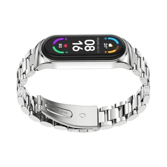 Imagem de Pulseira de Metal para Mi Band 9, 8, 7, 6, 5, 4 e 3 - com NFC