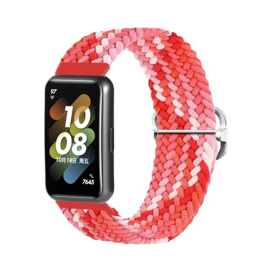 Imagem de Pulseira De Nylon Elástica Ajustável Para Huawei Band 7 8 Trançado Solo Loop Acessórios De Pulseira